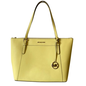 Handbag Designer By Michael Kors In Yellow, Size:Large