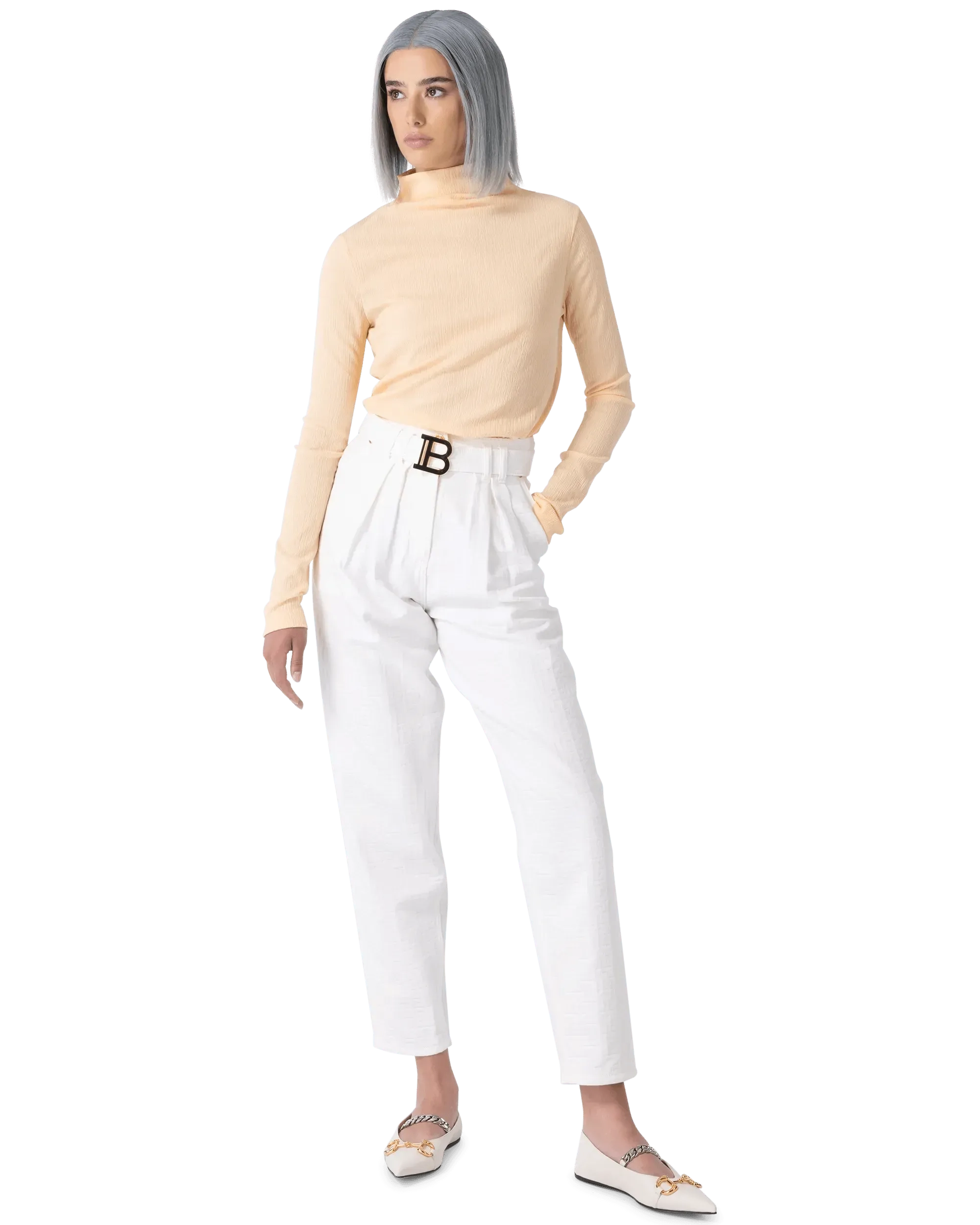 High Neck Lightweight Sweater