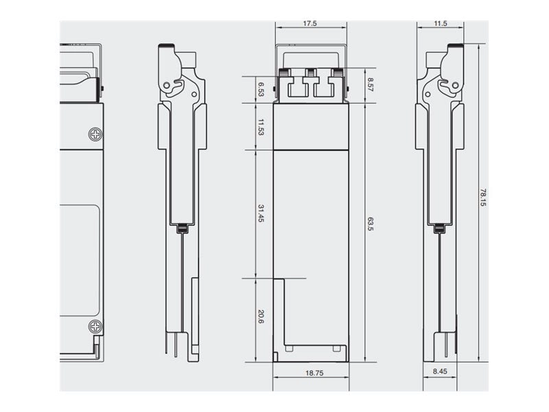 Integra Optics - QSFP  transceiver module (equivalent to: IBM BNCKM-QP-SRBD) - 40 Gigabit optical - 40GBASE-Duplex_BiDi - up BNCKM-QP-SRBD-IO