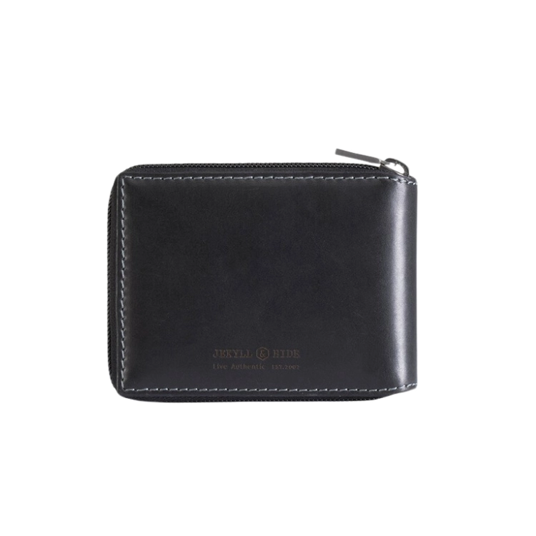 Jekyll & Hide Large Zip Around Wallet With Coin - Black