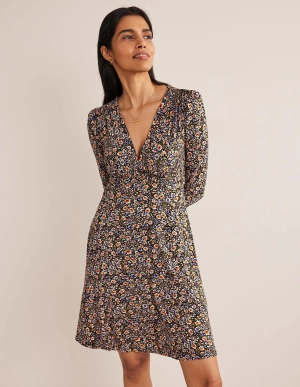Jersey Mini Tea Dress-Multi, Eden Bloom