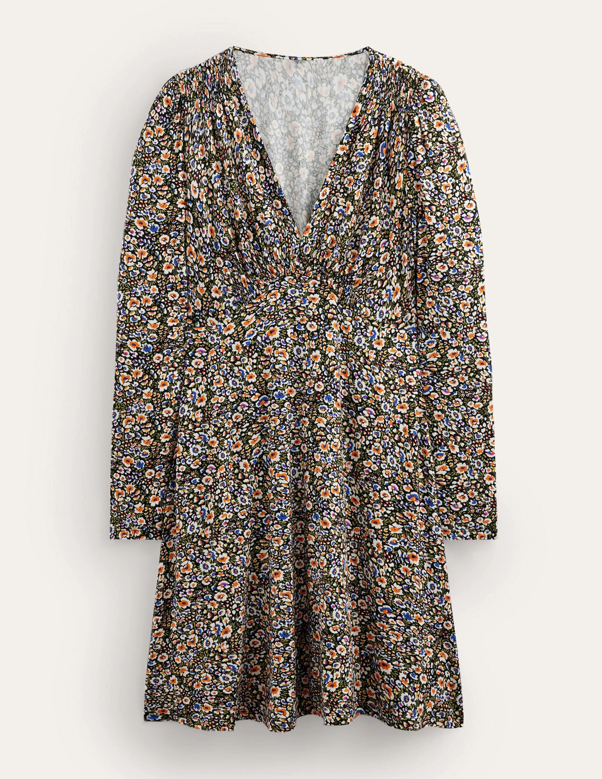 Jersey Mini Tea Dress-Multi, Eden Bloom