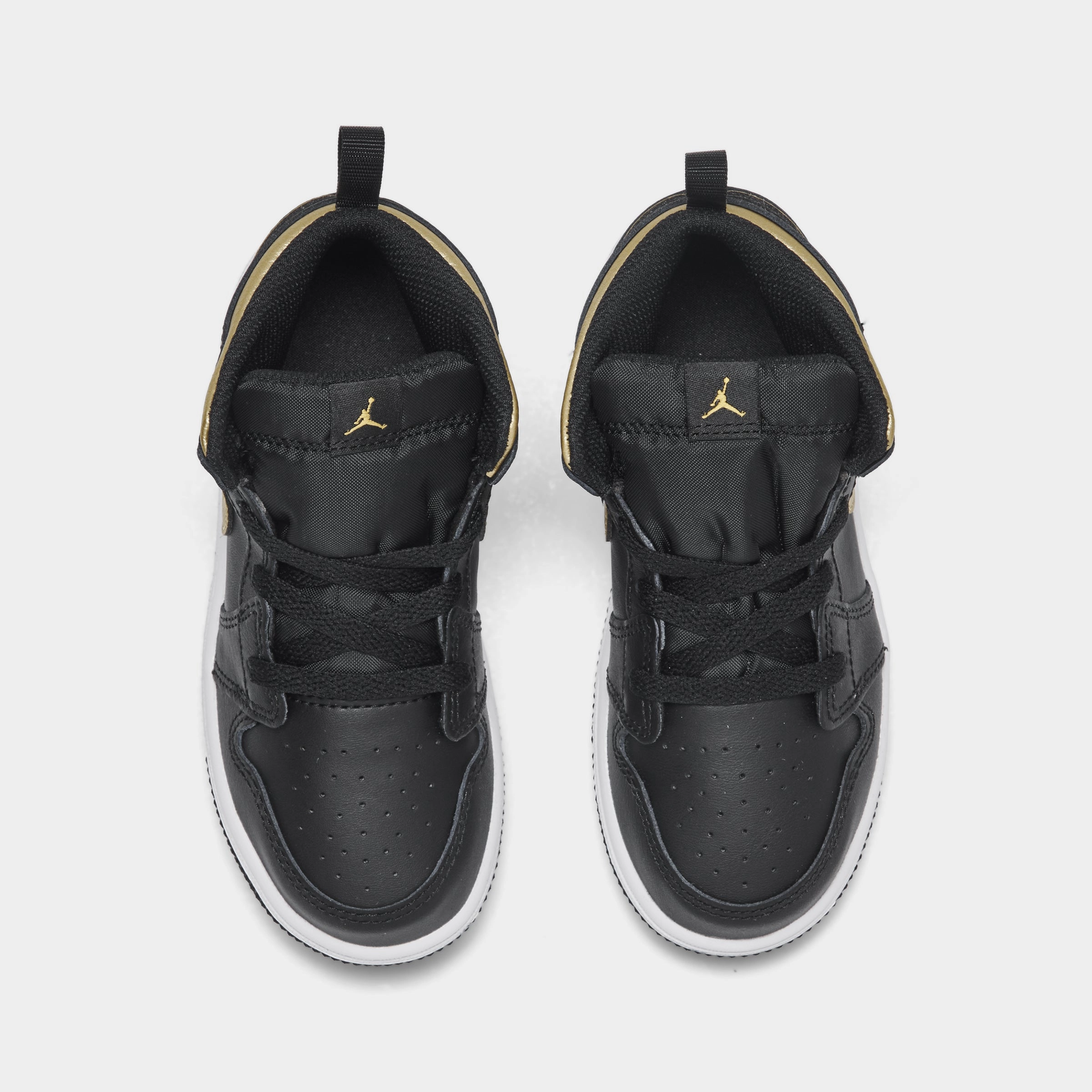 Jordan 1 Mid TD Black / Metallic Gold - White