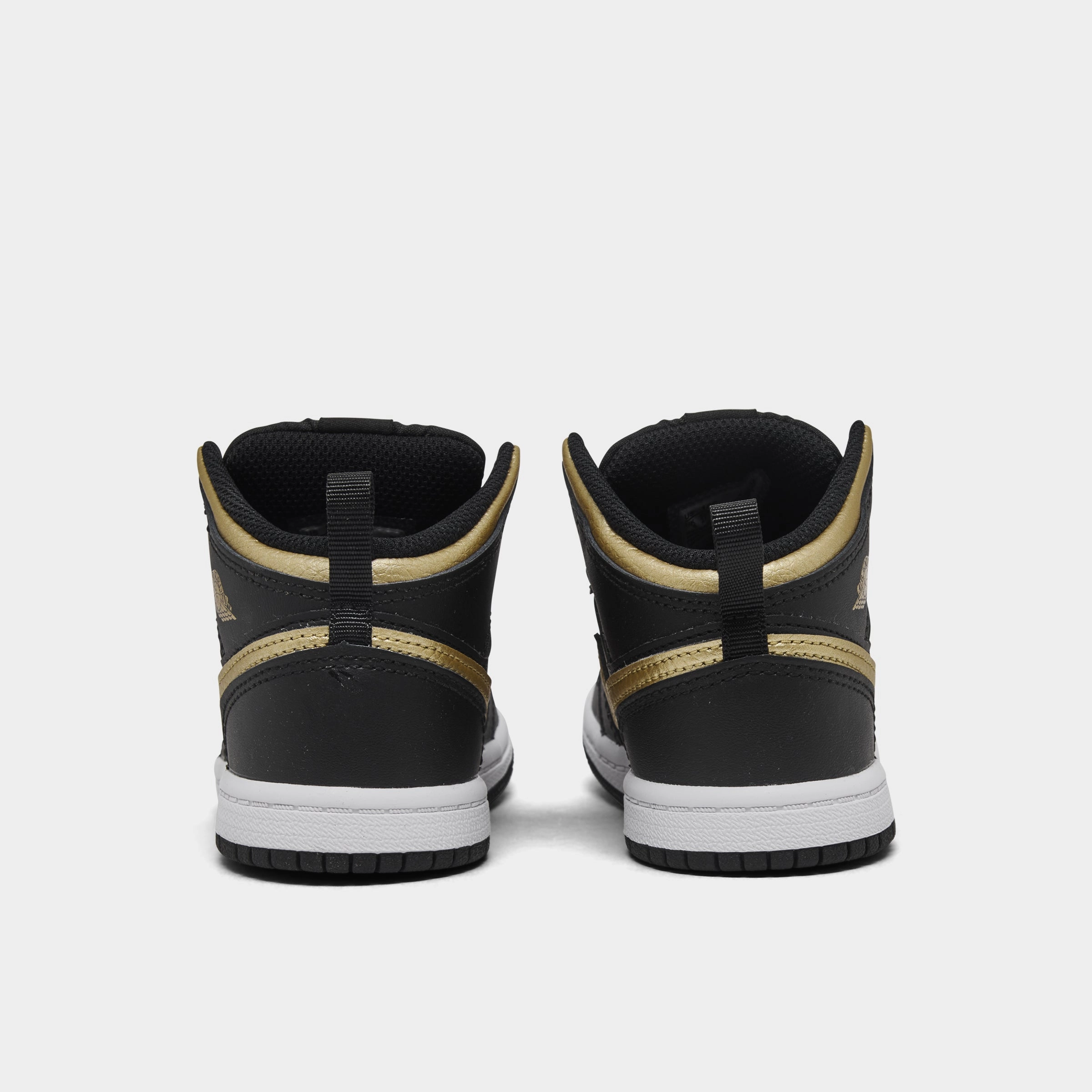 Jordan 1 Mid TD Black / Metallic Gold - White
