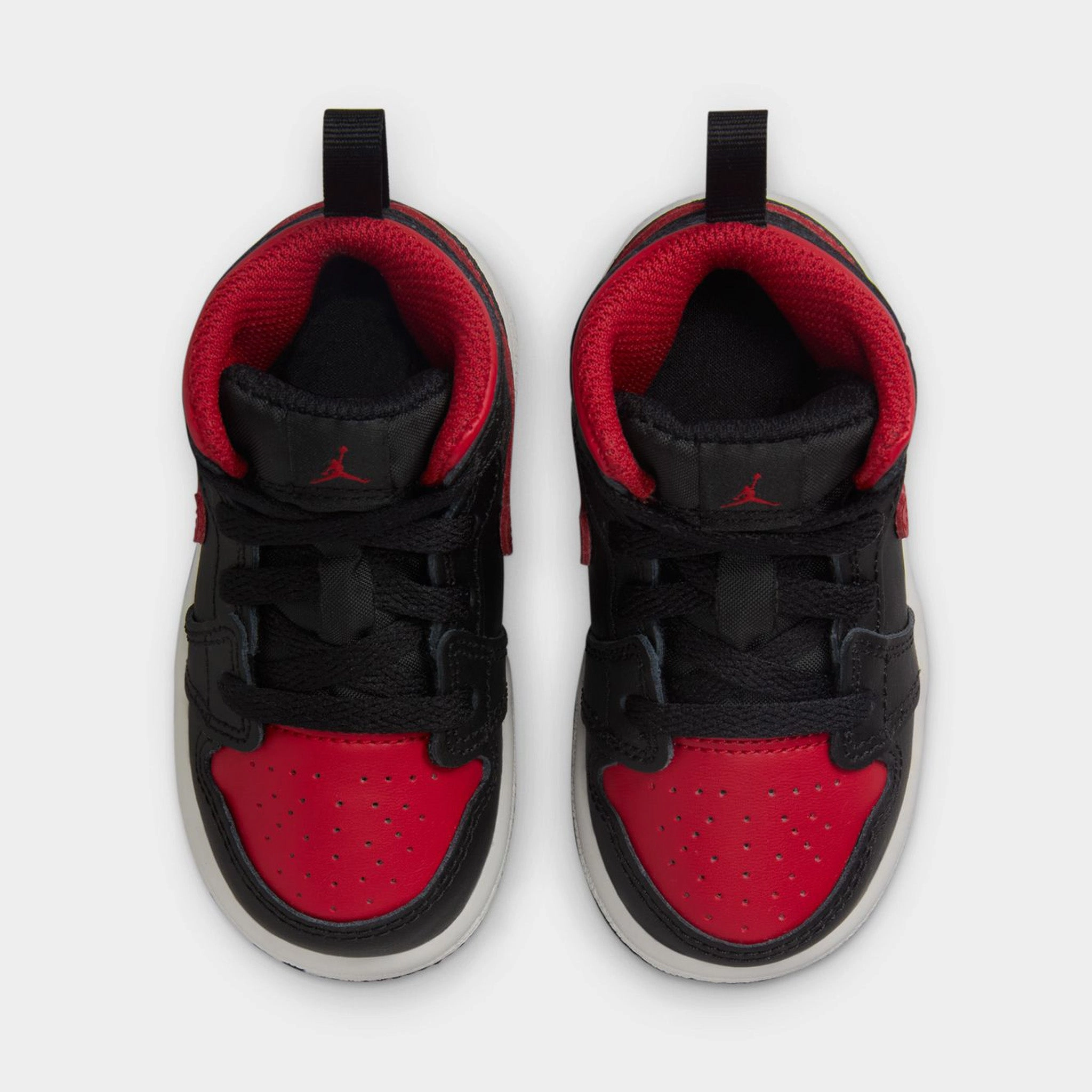 Jordan 1 Mid TD Black / Varsity Red - Summit White