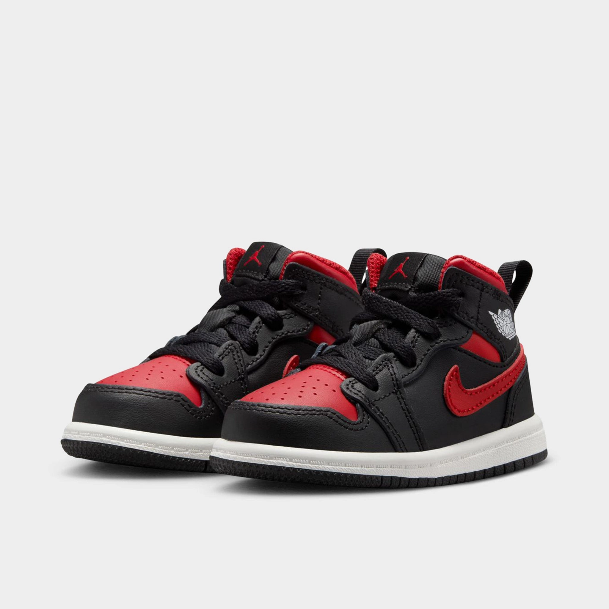 Jordan 1 Mid TD Black / Varsity Red - Summit White
