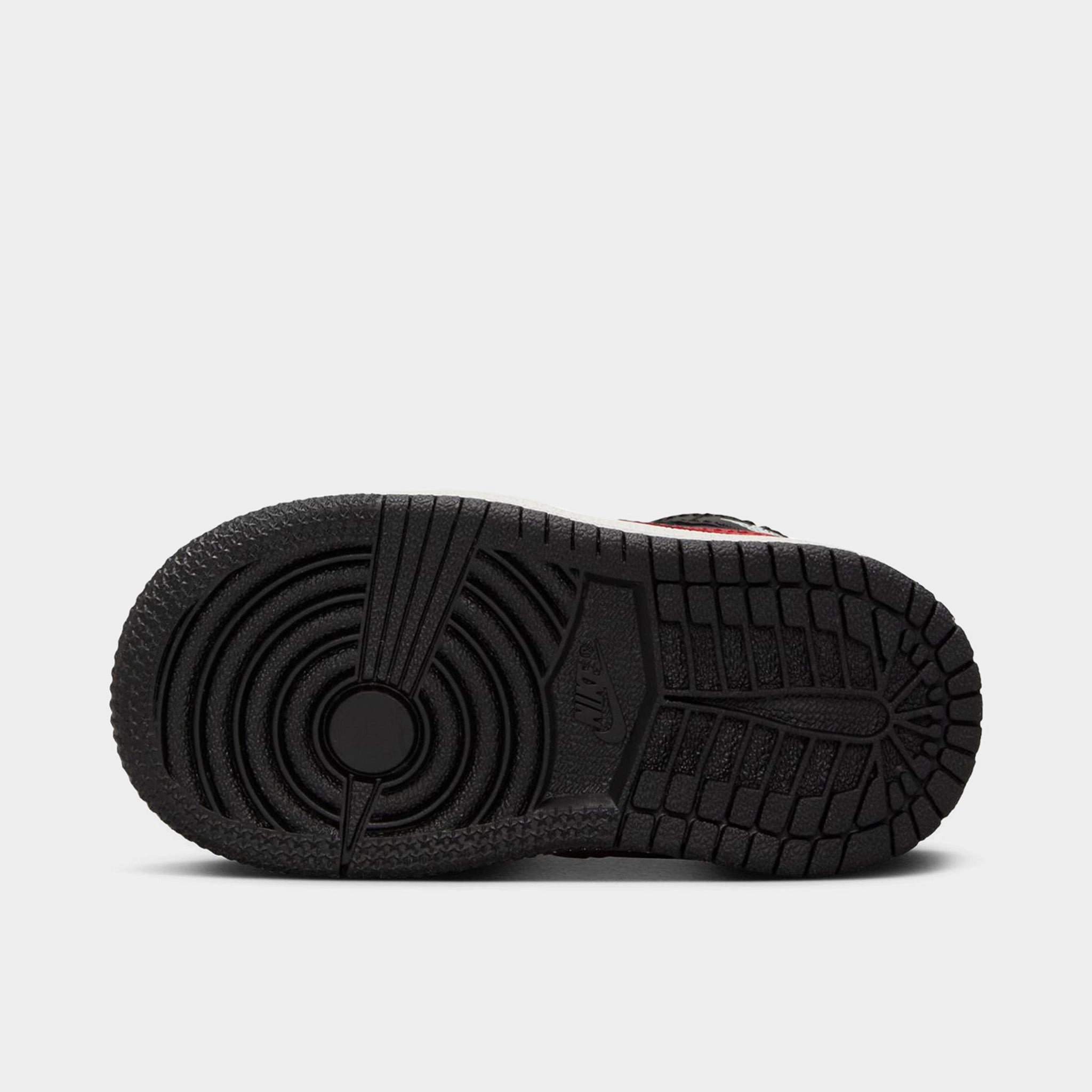 Jordan 1 Mid TD Black / Varsity Red - Summit White