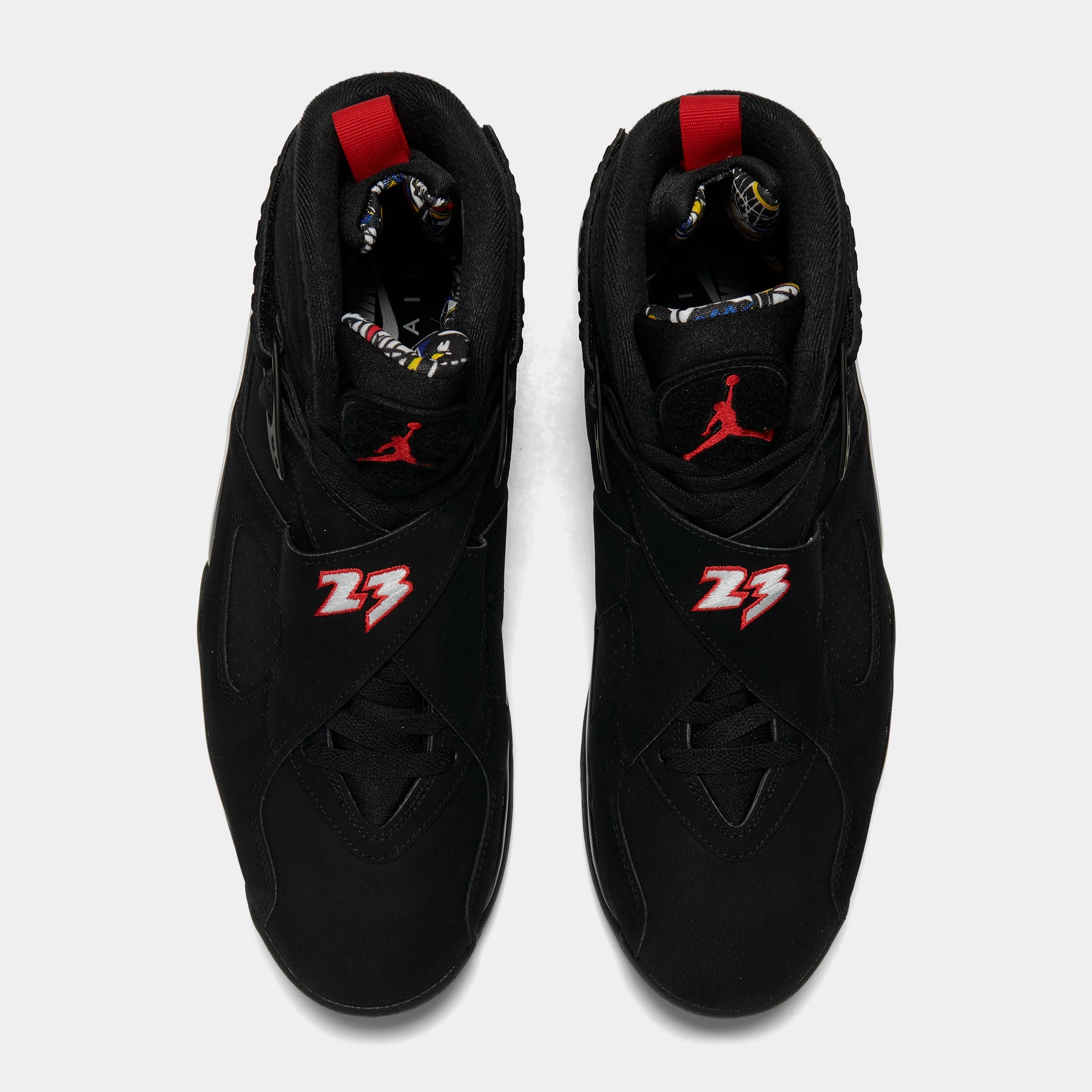 Jordan 8 Retro Black / True Red - White