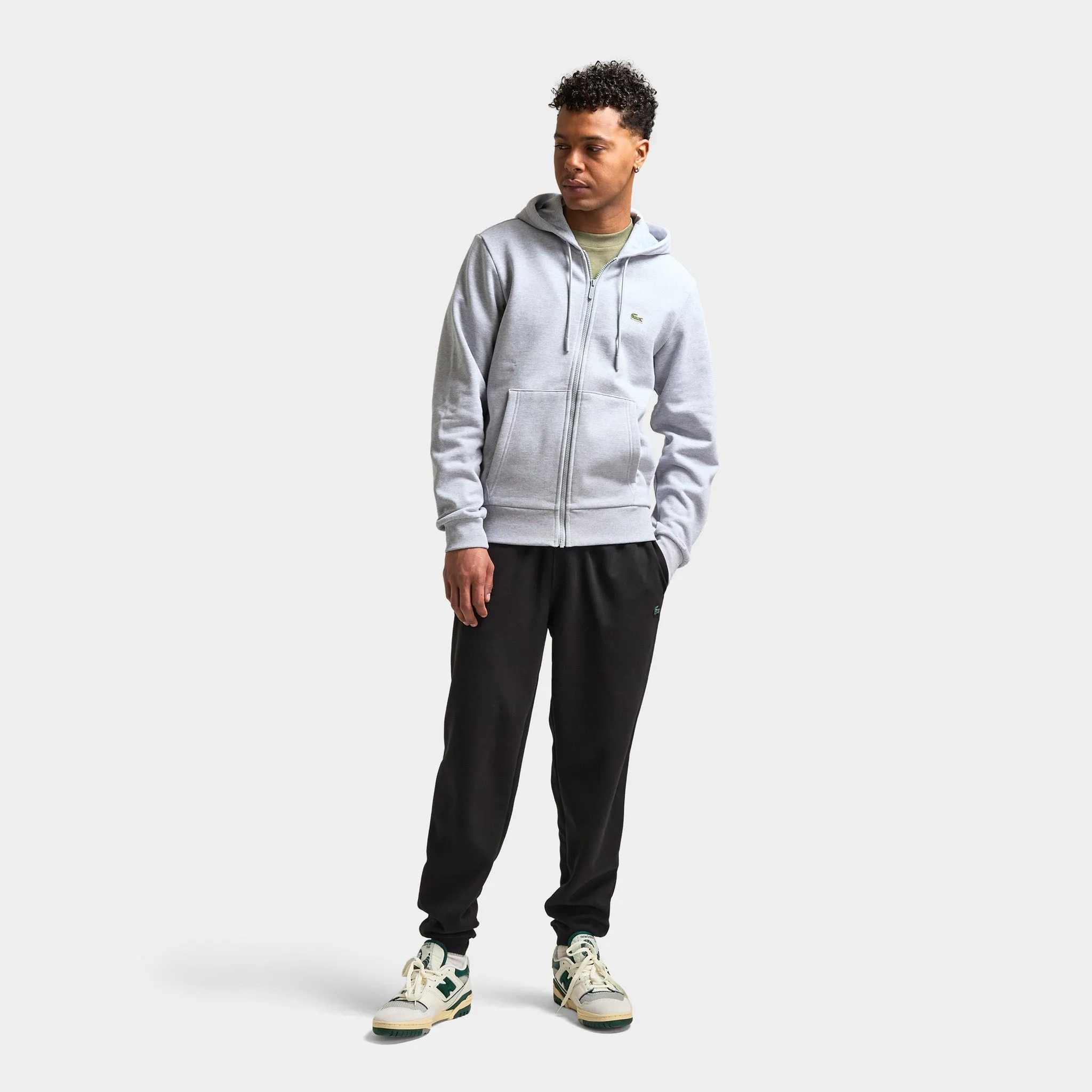 Lacoste Tapered Lightweight Double Face Sweatpants / Black