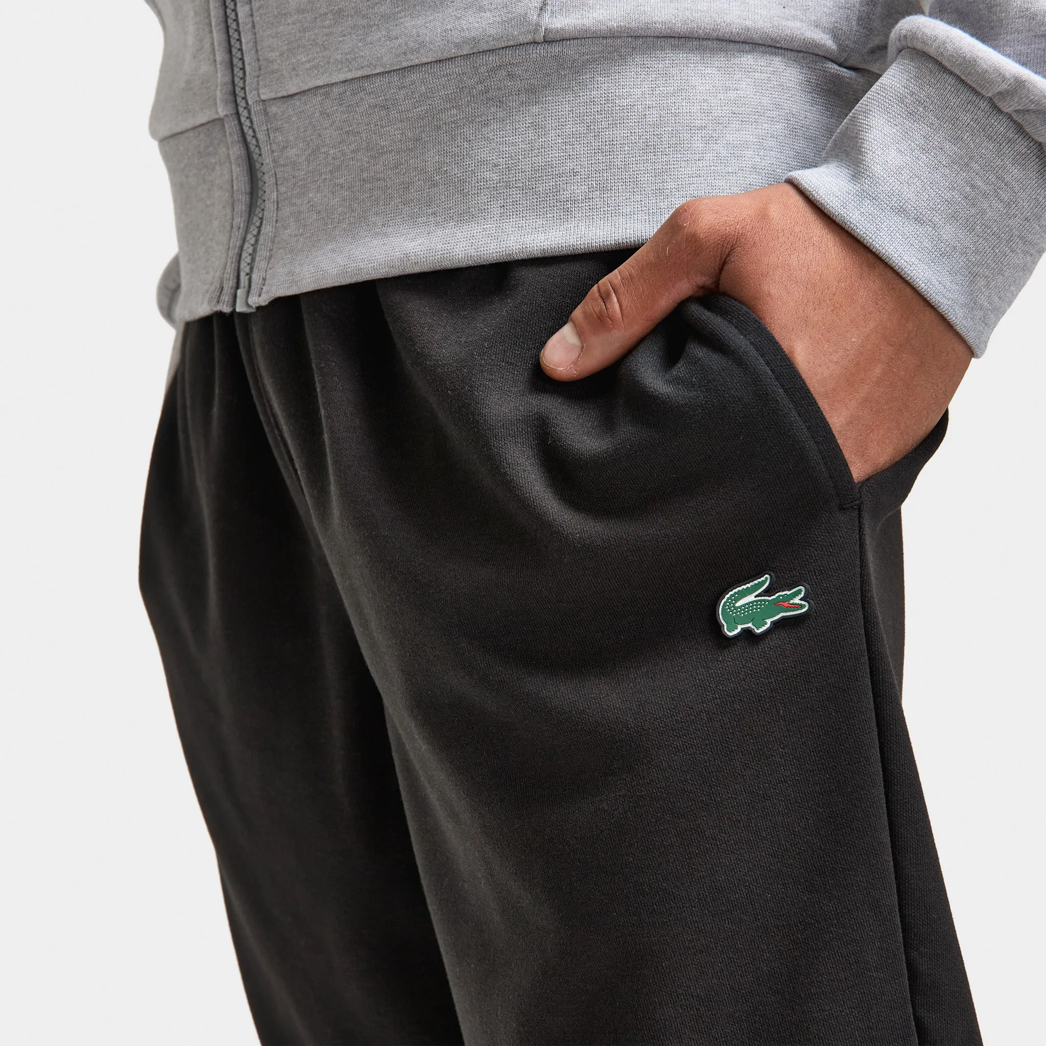 Lacoste Tapered Lightweight Double Face Sweatpants / Black