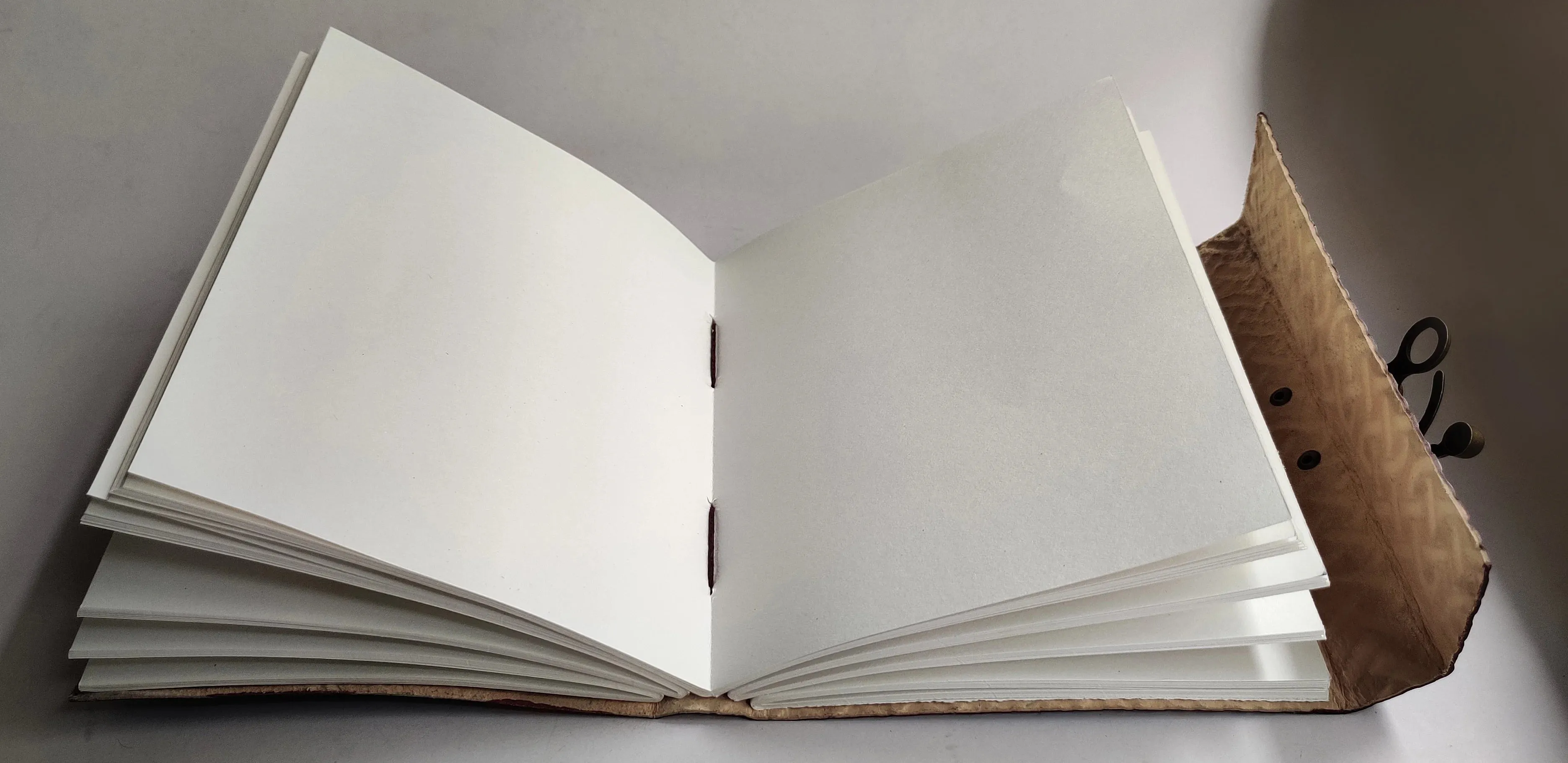 Leather Bound Journal - Vintage 7 Stone Journal with Lock - Book of Shadow by Rustic Town