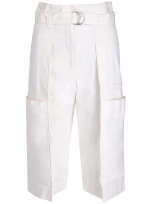 Lemaire Belted Lightweight Capri Shorts