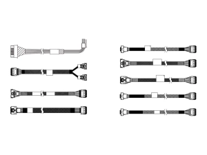 Lenovo - Storage cable kit - for 2.5 Chassis Front BP3 NVMe" 4X97A85171