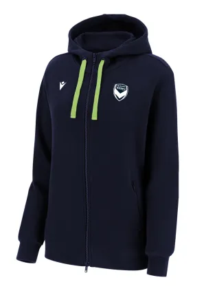 Macron Men's Melbourne Victory M22/23 Travel Staff Full Zip Hooded Top <br> 58567890