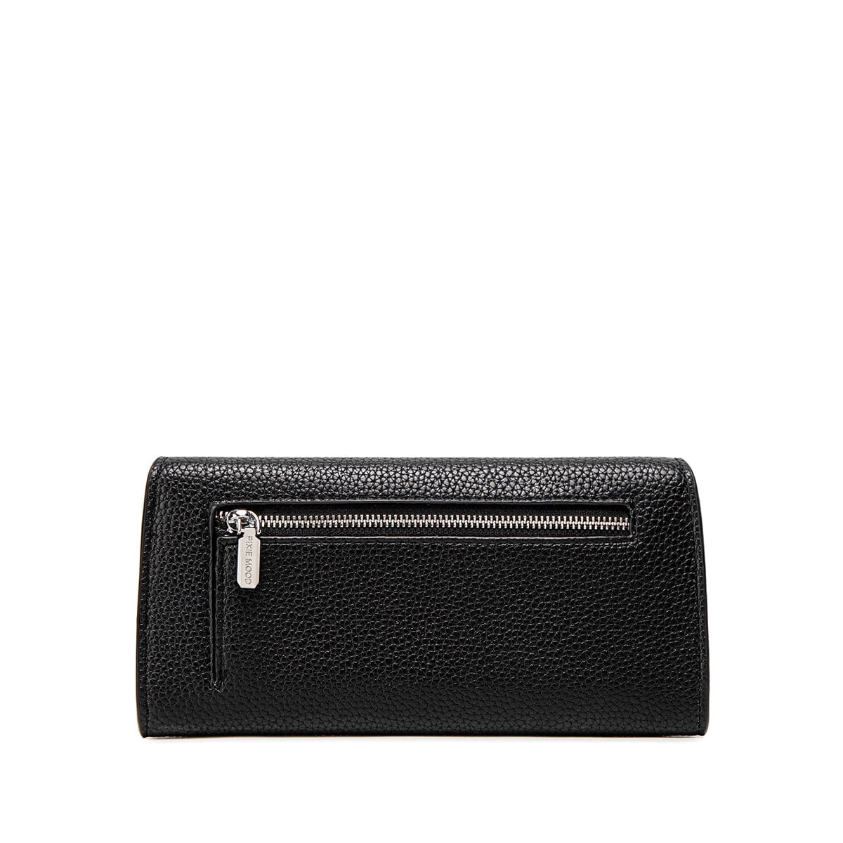 Mavis Vegan Leather Wallet | Black Pebbled