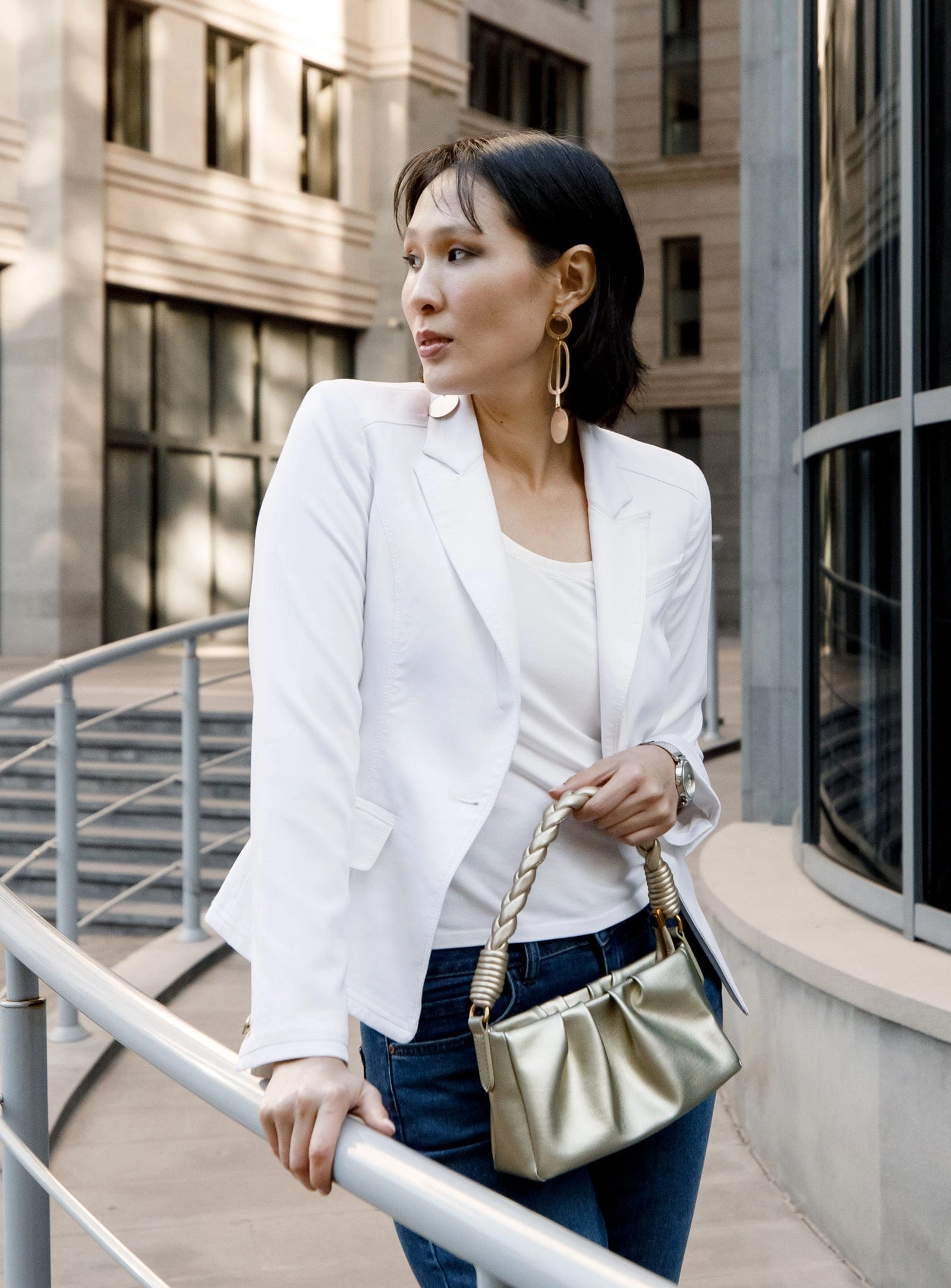 Melody Mini Cactus Leather Bag | Metallic Gold