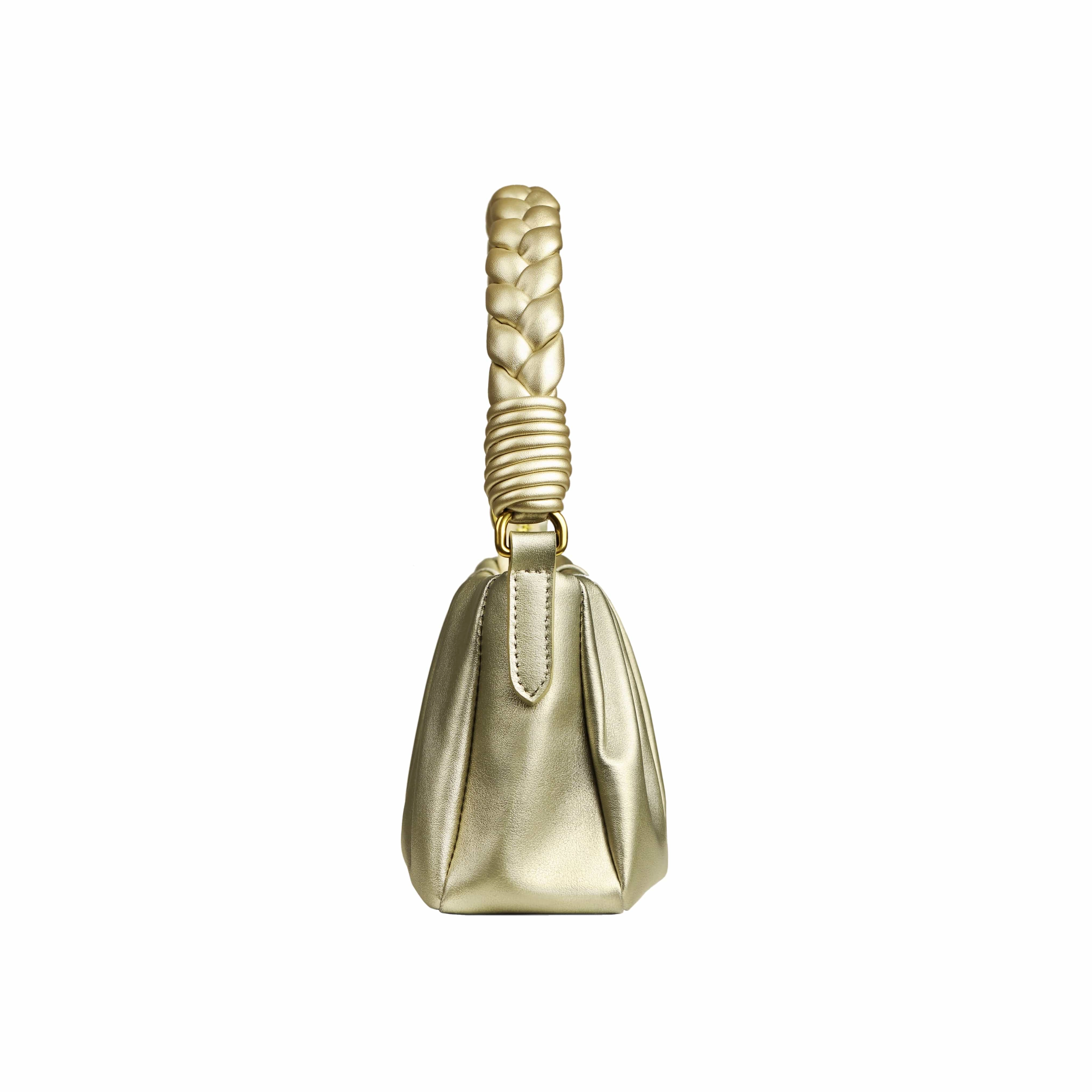 Melody Mini Cactus Leather Bag | Metallic Gold