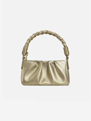 Melody Mini Cactus Leather Bag | Metallic Gold
