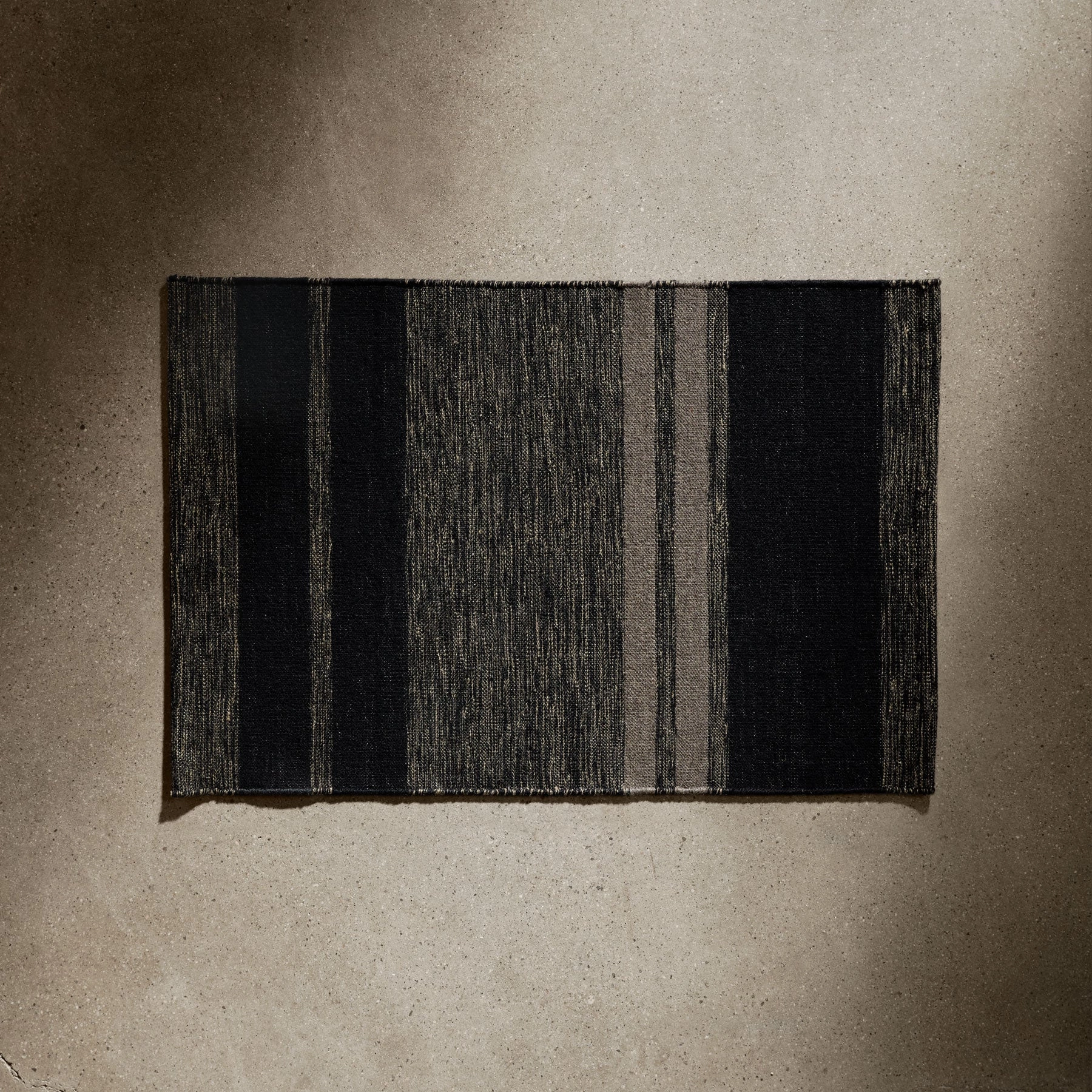 Multi Stripe Entry Mat - Black Marle/Black/Flint