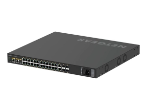 NETGEAR AV Line M4250-26G4XF-PoE  - Switch - L3 - managed - 24 x 10/100/1000 (PoE )   2 x 10/100/1000   4 x 1 Gigabit / 10 Gigabit GSM4230PX-TAANAS