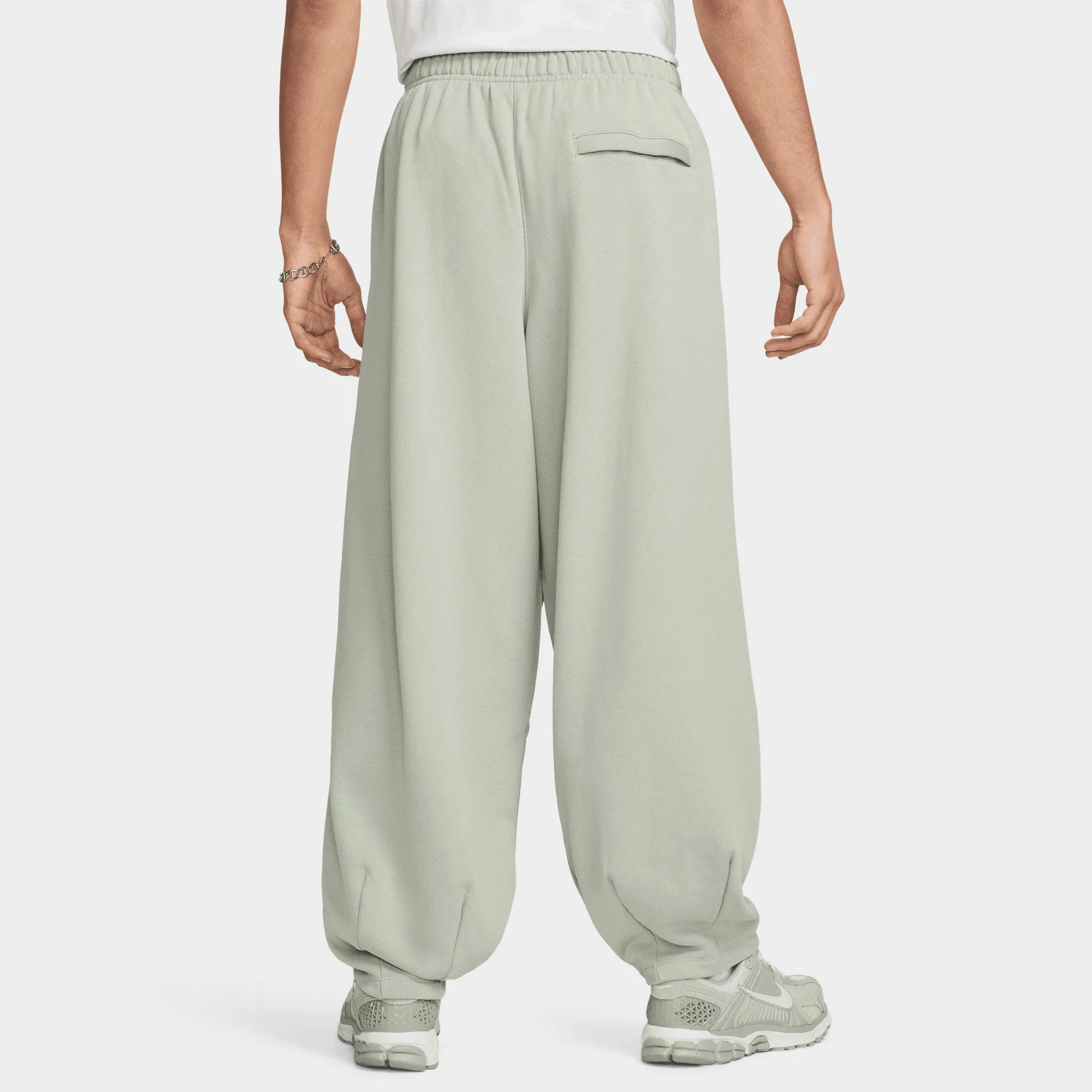Nike Club Fleece French Terry Oversized Pants Jade Horizon / White