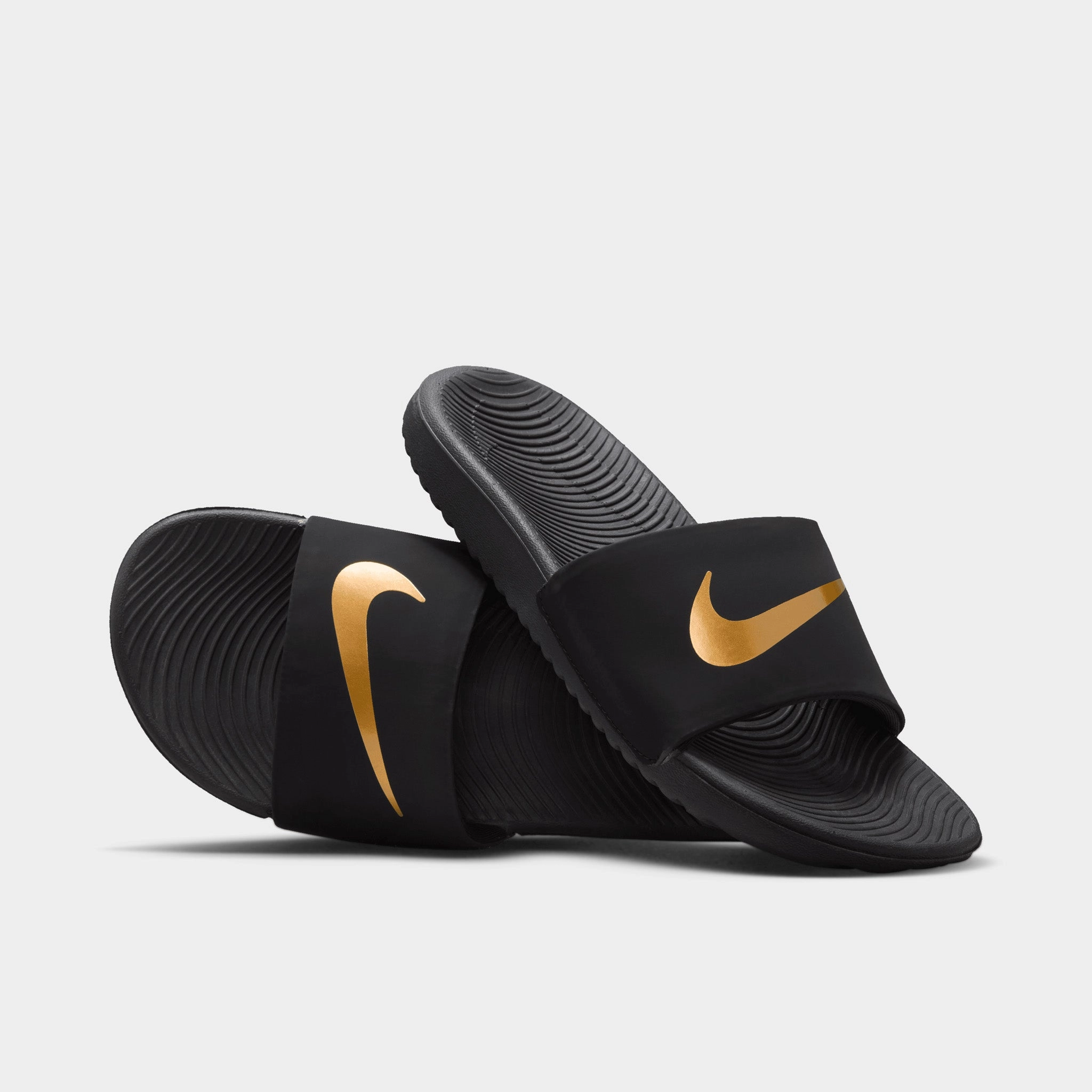 Nike Kawa Slide GS Black / Metallic Gold