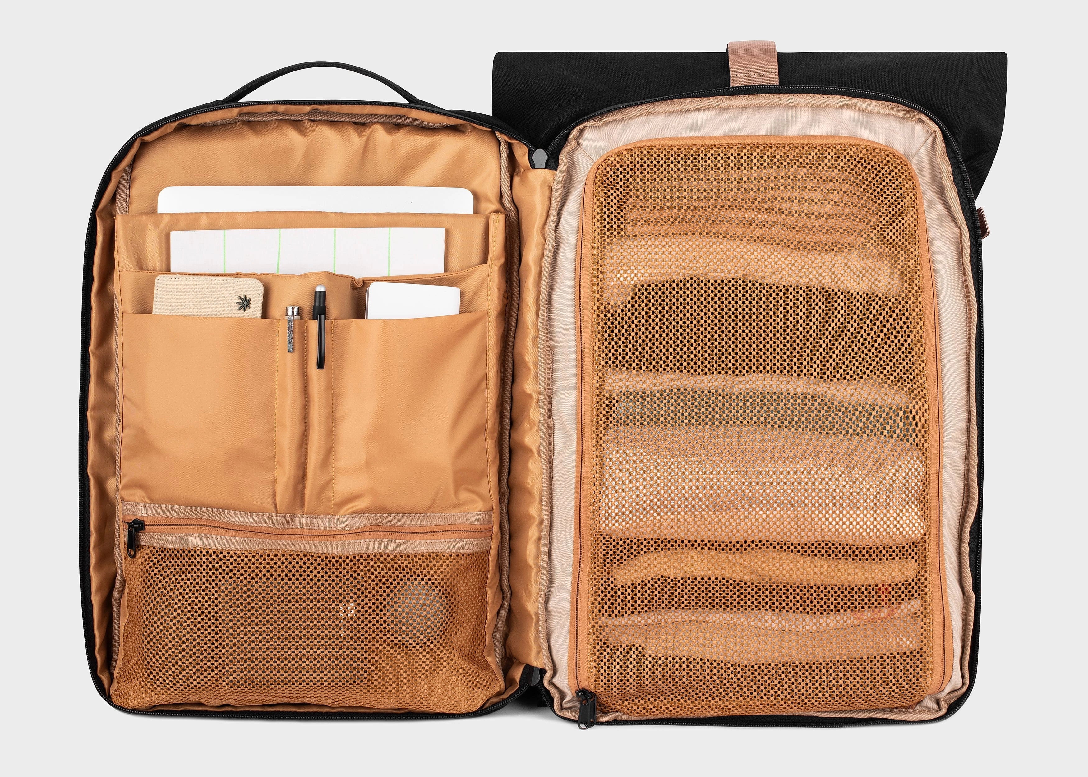 Nomad Vegan Hemp Backpack | Beige & Green