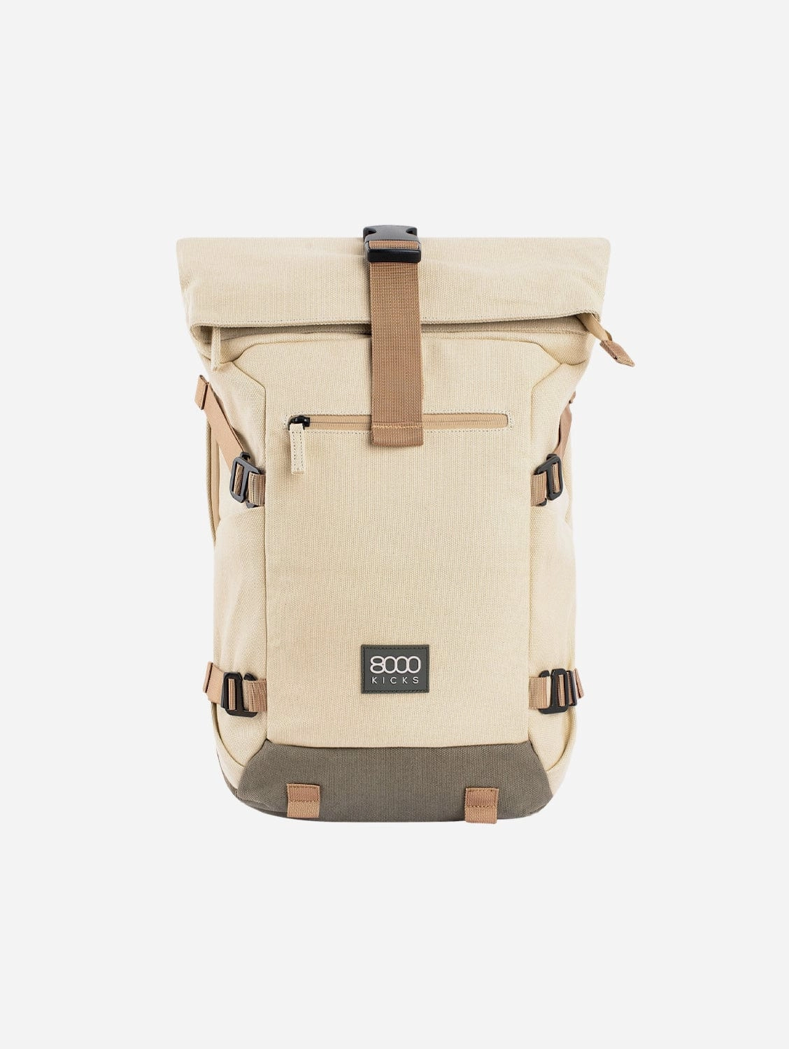 Nomad Vegan Hemp Backpack | Beige & Green
