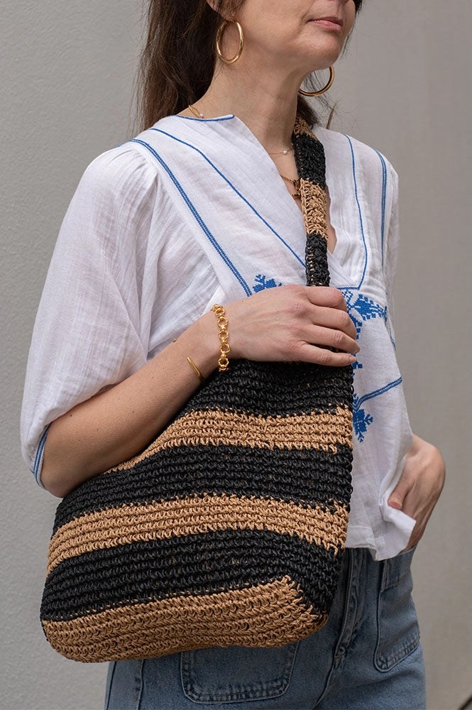 Numph Marna Sesame Straw Bag