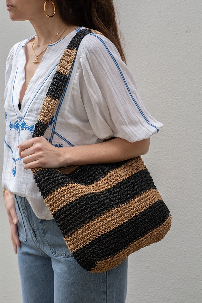 Numph Marna Sesame Straw Bag