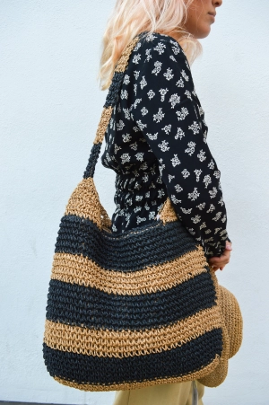 Numph Marna Sesame Straw Bag