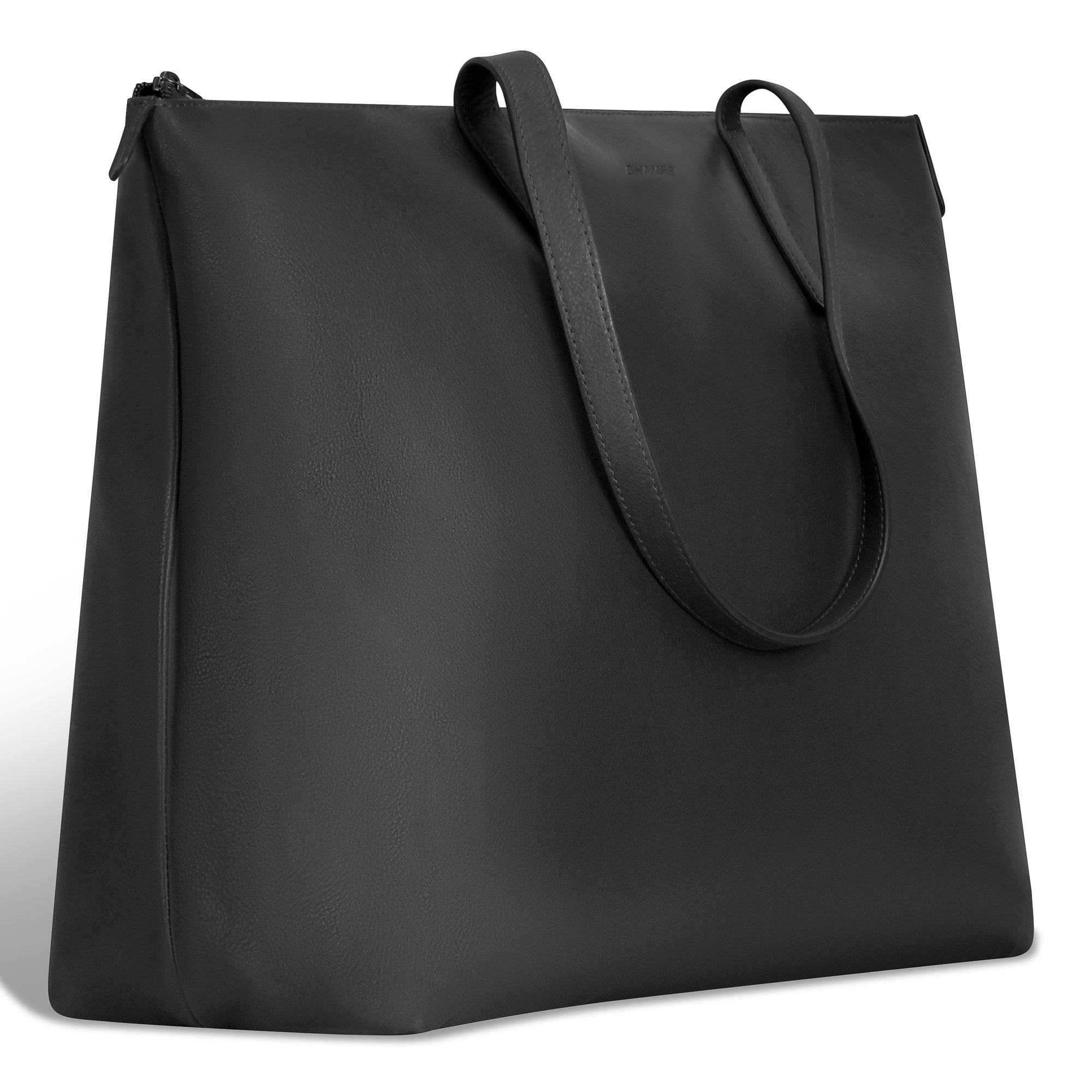 Onyx / Leather Business Tote *Drop Ship*