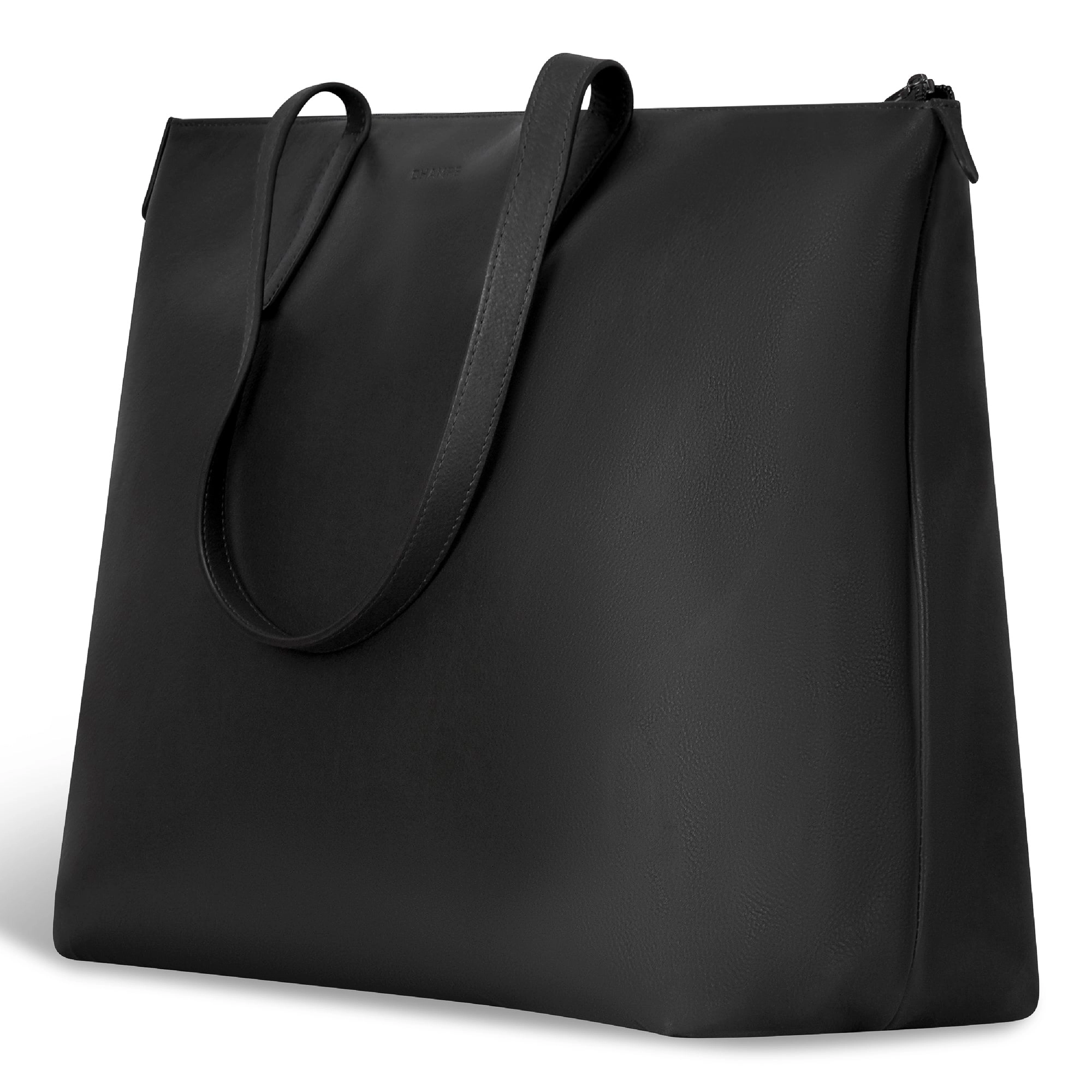 Onyx / Leather Business Tote *Drop Ship*