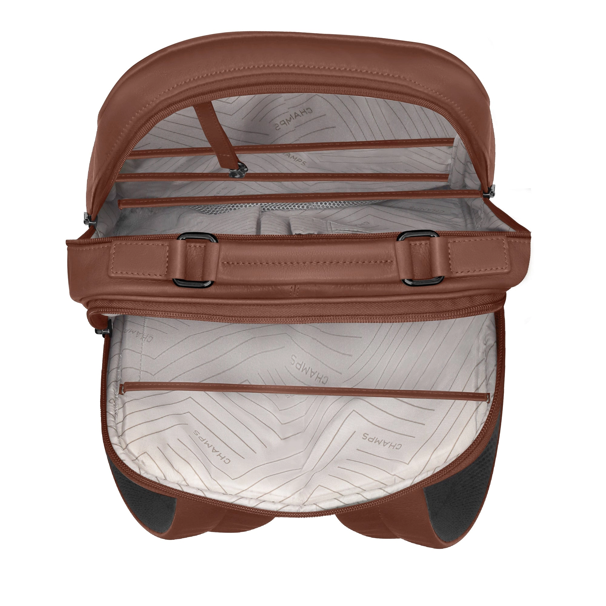 Onyx / Leather Compact Backpack *Drop Ship*