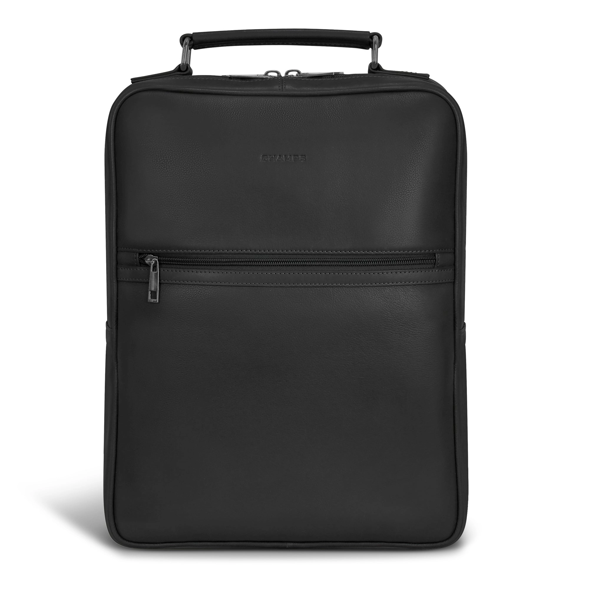 Onyx / Leather Compact Backpack *Drop Ship*