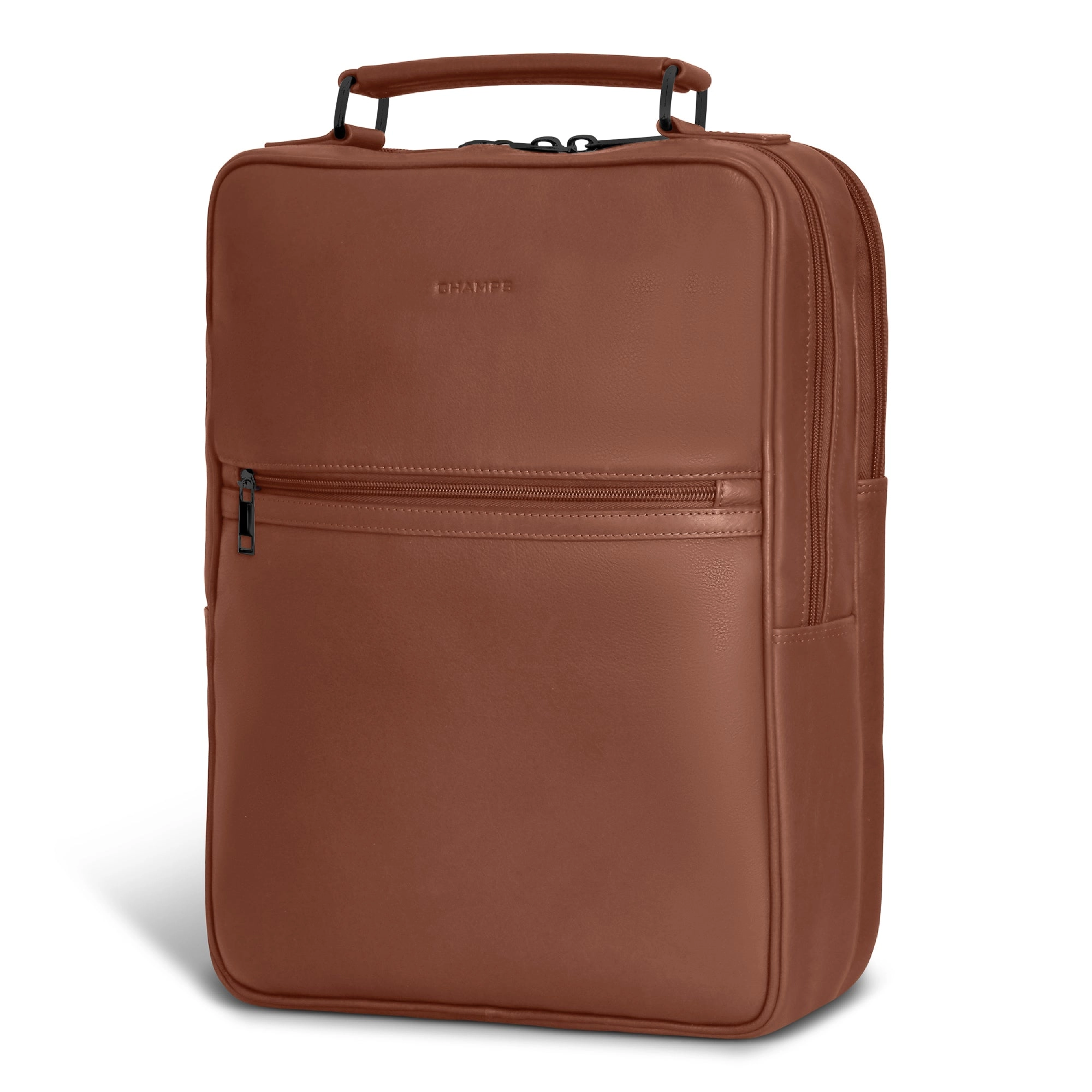 Onyx / Leather Compact Backpack *Drop Ship*