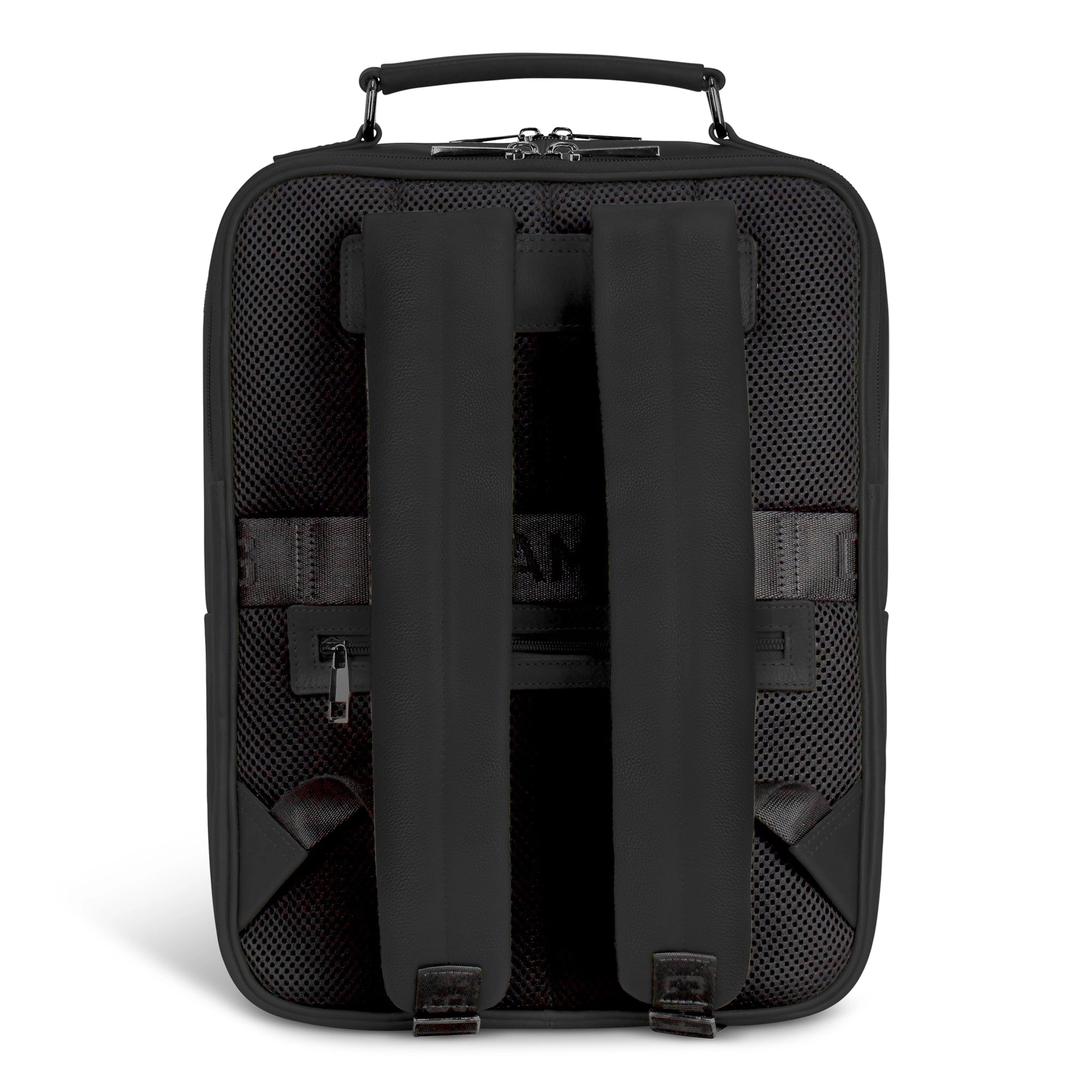 Onyx / Leather Compact Backpack *Drop Ship*