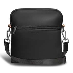 Onyx / Leather Cross-Body Bag *Drop Ship*