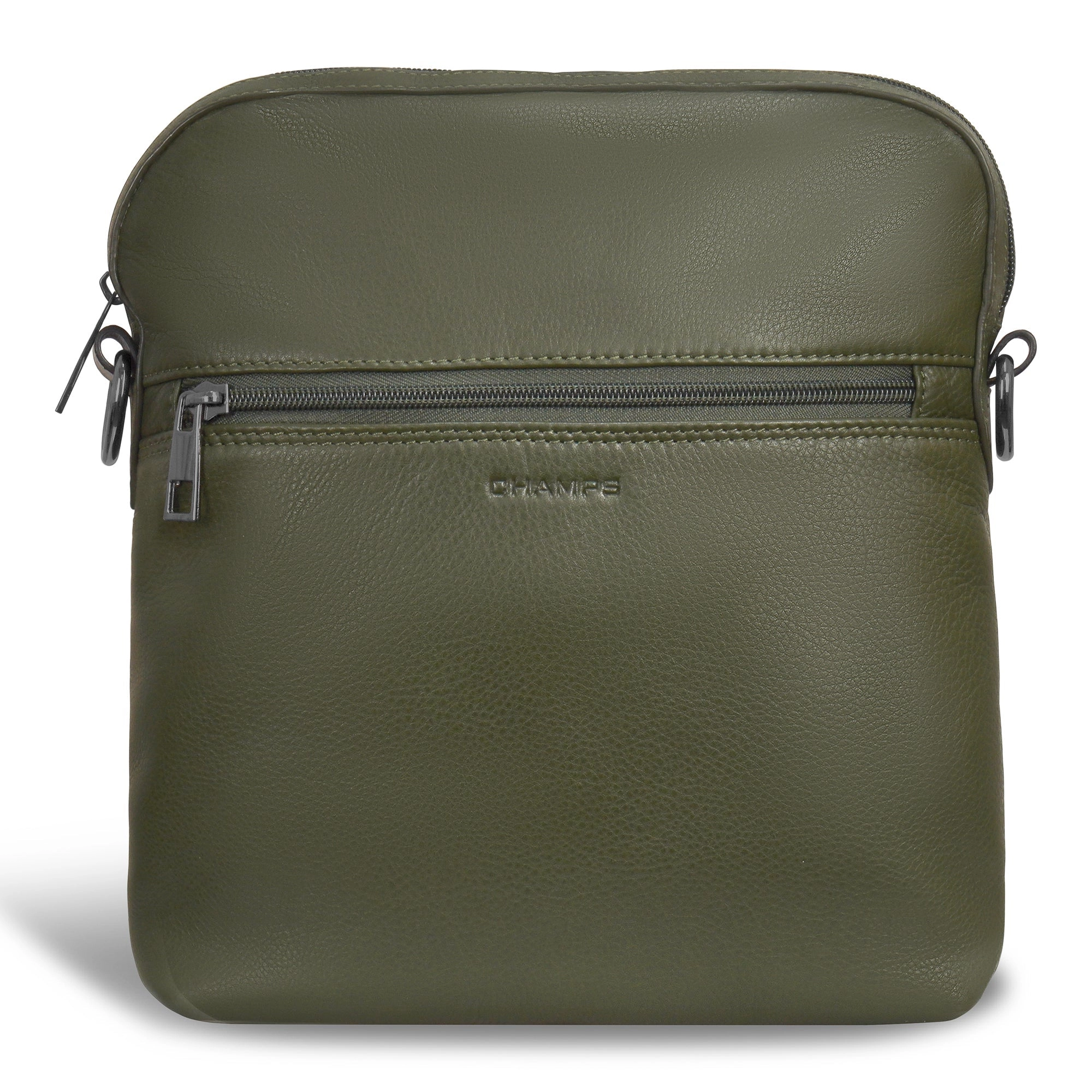 Onyx / Leather Cross-Body Bag *Drop Ship*
