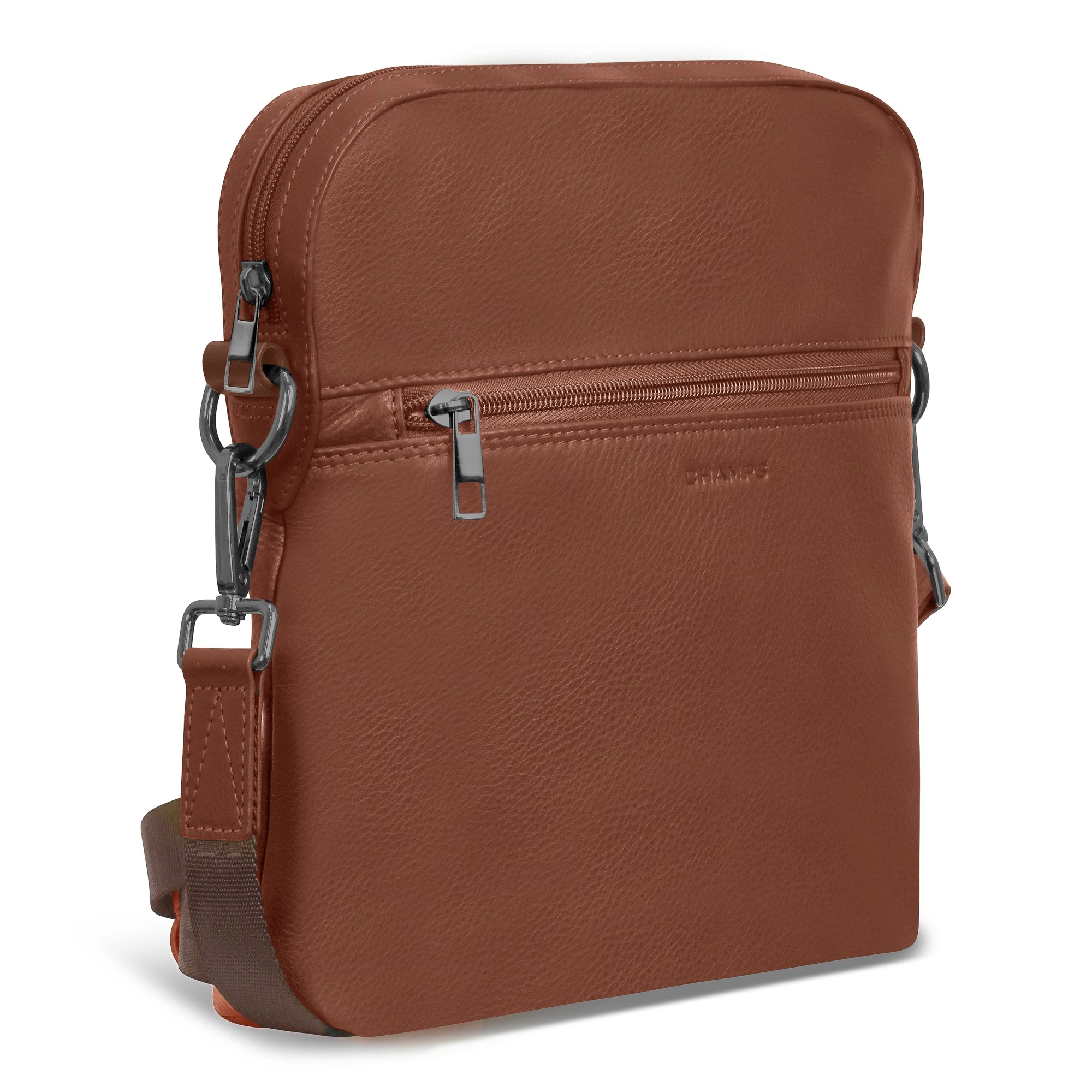 Onyx / Leather Cross-Body Bag *Drop Ship*