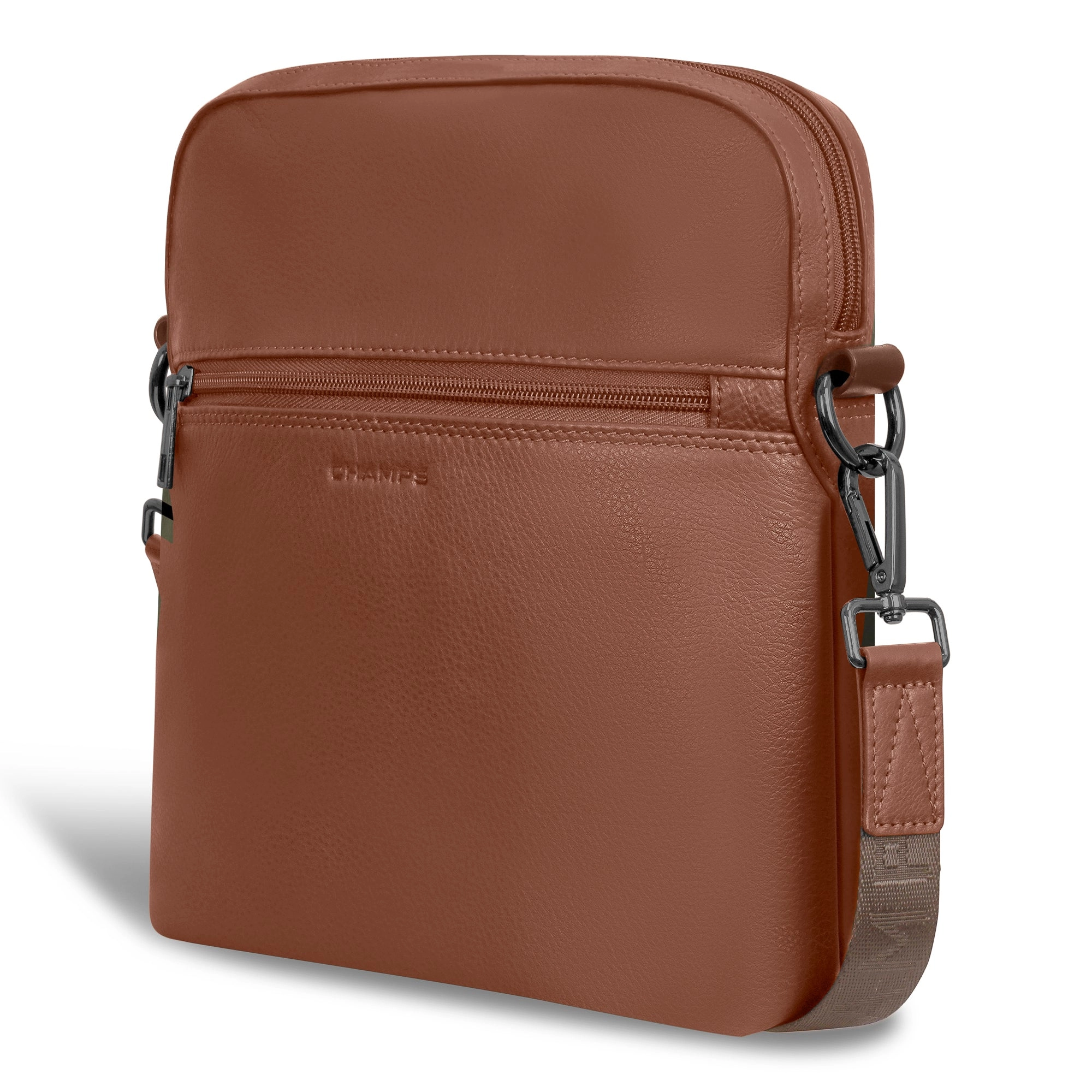 Onyx / Leather Cross-Body Bag *Drop Ship*