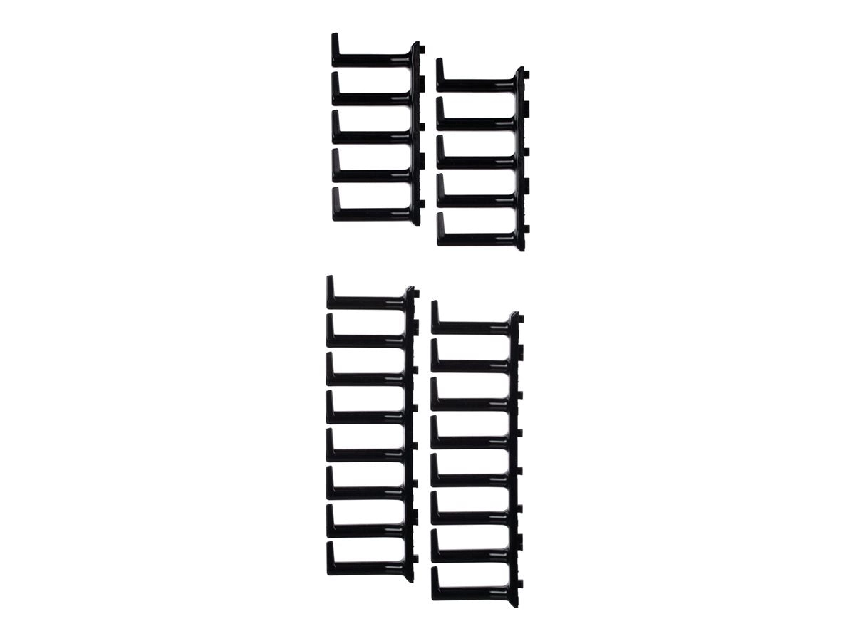 Panduit FlexFusion - Rack cable management finger kit - black XG-FMS45B