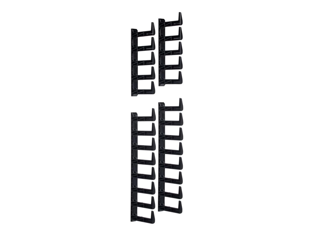 Panduit FlexFusion - Rack cable management finger kit - black XG-FMS45B