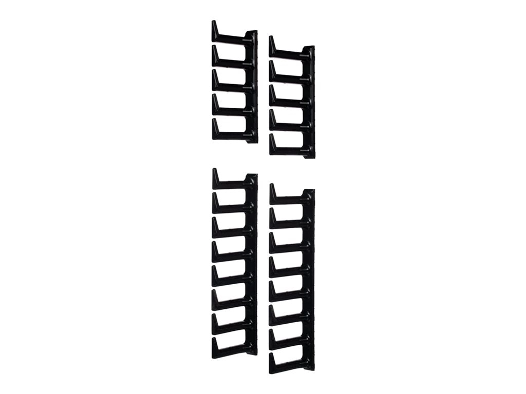 Panduit FlexFusion - Rack cable management finger kit - black XG-FMS45B