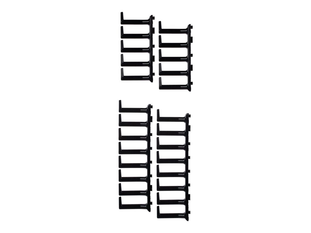 Panduit FlexFusion - Rack cable management finger kit - black XG-FMS45B