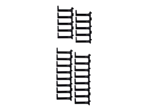 Panduit FlexFusion - Rack cable management finger kit - black XG-FMS45B