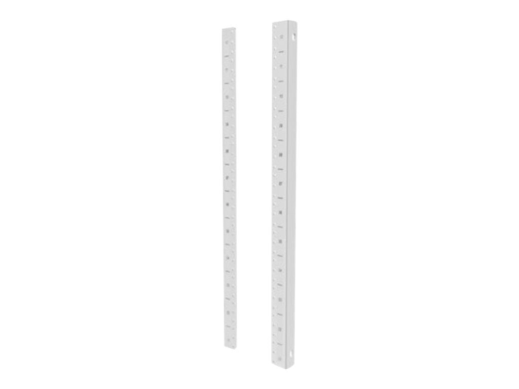 Panduit PanZone - Rack rail kit - rear - wall mountable - white - 18U PZWMC18RRWH