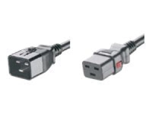 Panduit SmartZone G5 - Power cable - IEC 60320 C20 locking to IEC 60320 C19 locking - AC 250 V - 16 A - 3 ft - black - for P/N: LPCB12-X
