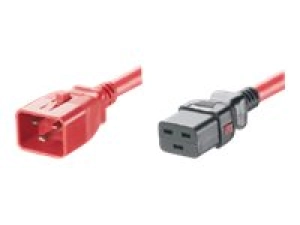 Panduit SmartZone G5 - Power cable - IEC 60320 C20 locking to IEC 60320 C19 locking - AC 250 V - 16 A - 6 ft - red - for P/N: LPCB04-X