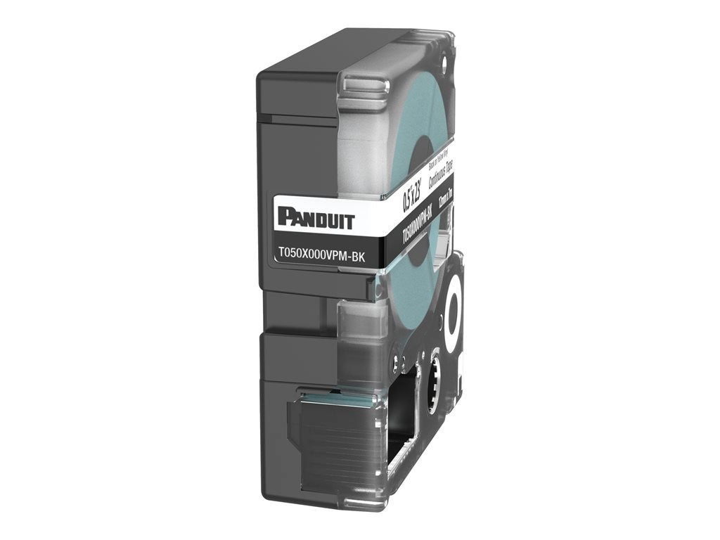 Panduit - Vinyl - black on white - Roll (0.47 in x 23 ft) 1 roll(s) labels T050X000VPM-BK